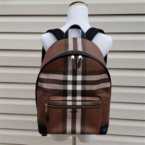 burberry jett backpack|Burberry Jett Check Canvas Backpack .